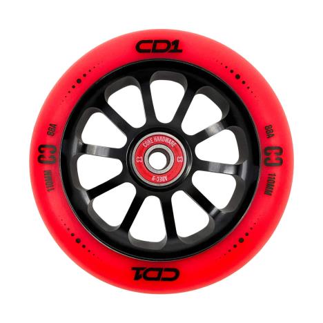 CORE CD1 Spoked Stunt Scooter Wheels 110mm - Red/Black £49.99